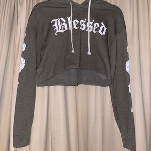 Phora half crop sweater